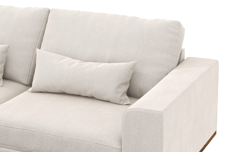 Copenhagen 4-istuttava Vasenkätinen L-muotoinen Divaanisohva Sametilla - Kermanvalkoinen - Huonekalut - Sohva - Divaanisohva