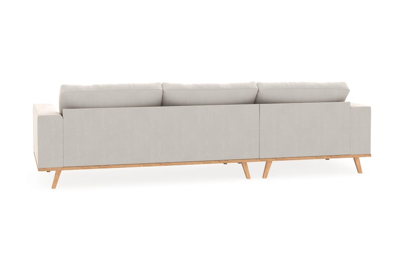 Copenhagen 4-istuttava Vasenkätinen L-muotoinen Divaanisohva Sametilla - Kermanvalkoinen - Huonekalut - Sohva - Divaanisohva