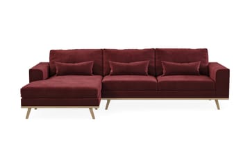 Copenhagen 4-istuttava Vasenkätinen L-muotoinen Divaanisohva Sametilla