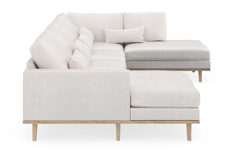 Copenhagen 5-istuttava Oikeakätinen U-muotoinen Sohva Divaanilla ja Divaanituolilla Bouclélla - Valkoinen - Huonekalut - Sohva - Divaanisohva