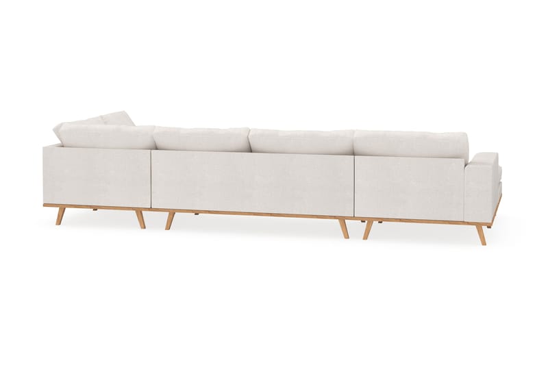 Copenhagen 5-istuttava Oikeakätinen U-muotoinen Sohva Divaanilla ja Divaanituolilla Bouclélla - Valkoinen - Huonekalut - Sohva - Divaanisohva
