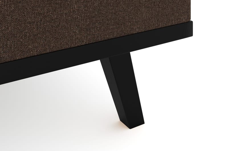 Copenhagen 5-istuttava Oikeakätinen U-muotoinen Sohva Divaanilla ja Divaanituolilla Kankaalla - Ruskea - Huonekalut - Sohva - Divaanisohva