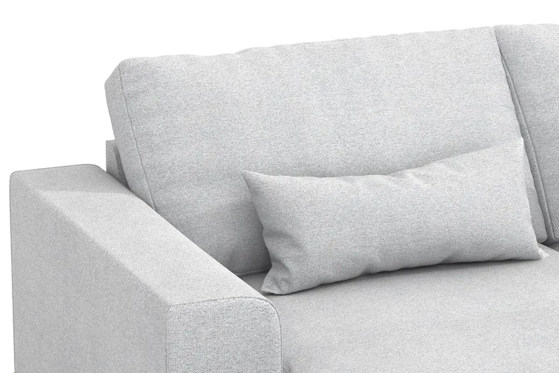 Copenhagen 5-istuttava Oikeakätinen U-muotoinen Sohva Divaanilla ja Divaanituolilla Kankaalla - Vaaleanharmaa - Huonekalut - Sohva - Divaanisohva