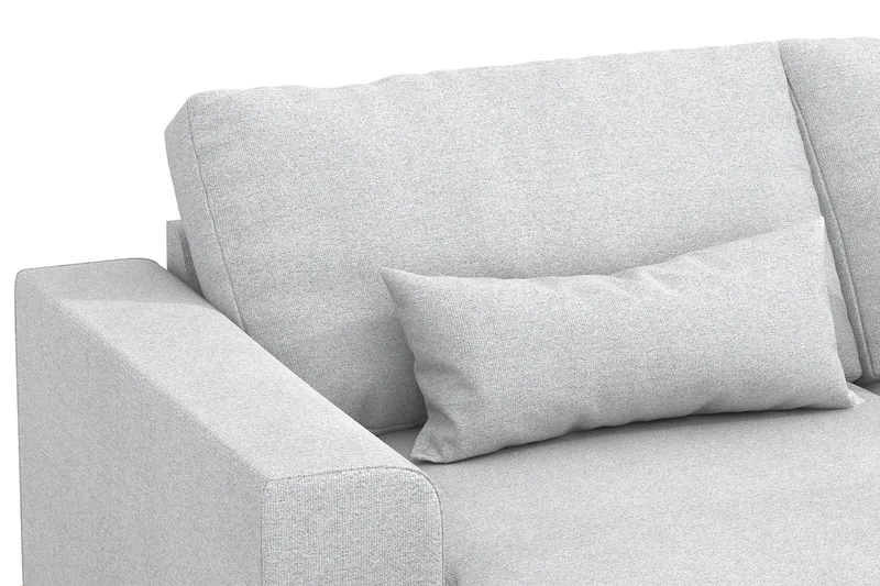 Copenhagen 5-istuttava Oikeakätinen U-muotoinen Sohva Divaanilla ja Divaanituolilla Kankaalla - Vaaleanharmaa - Huonekalut - Sohva - Divaanisohva