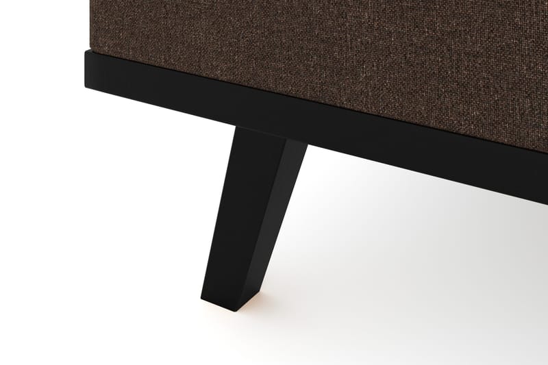 Copenhagen 5-istuttava Vasenkätinen U-muotoinen Sohva Divaanilla ja Schäslongilla Kankaalla - Ruskea - Huonekalut - Sohva - Divaanisohva