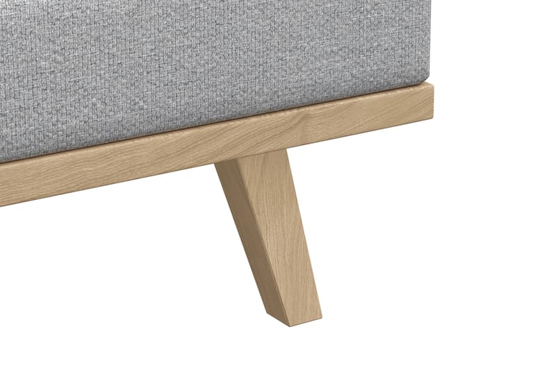 Copenhagen 5-istuttava Vasenkätinen U-muotoinen Sohva Divaanilla ja Schäslongilla Kankaalla - Vaaleanharmaa - Huonekalut - Sohva - Divaanisohva