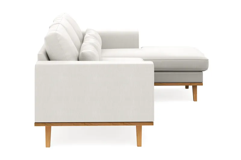 Copenhagen Compact 3-istuttava Käännettävä L-muotoinen Divaanisohva Kankaalla - Vaaleanharmaa - Huonekalut - Sohva - Divaanisohva - 3 istuttava sohva divaanilla