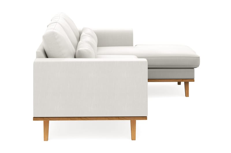 Copenhagen Compact 3-istuttava Käännettävä L-muotoinen Divaanisohva Kankaalla - Vaaleanharmaa - Huonekalut - Sohva - Divaanisohva - 3 istuttava sohva divaanilla