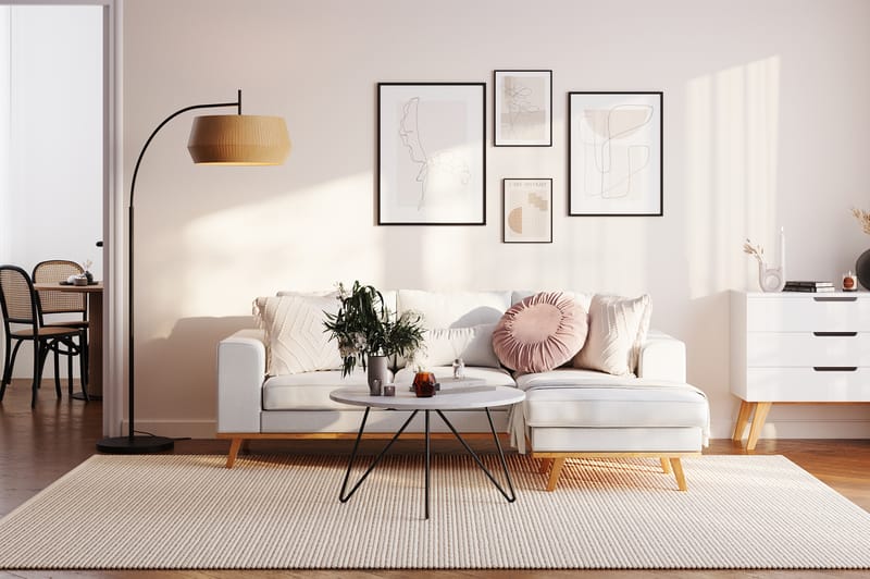 Copenhagen Compact Divaanisohva Käännettävä - Pellavanbeige - Huonekalut - Sohva - Divaanisohva - 3 istuttava sohva divaanilla
