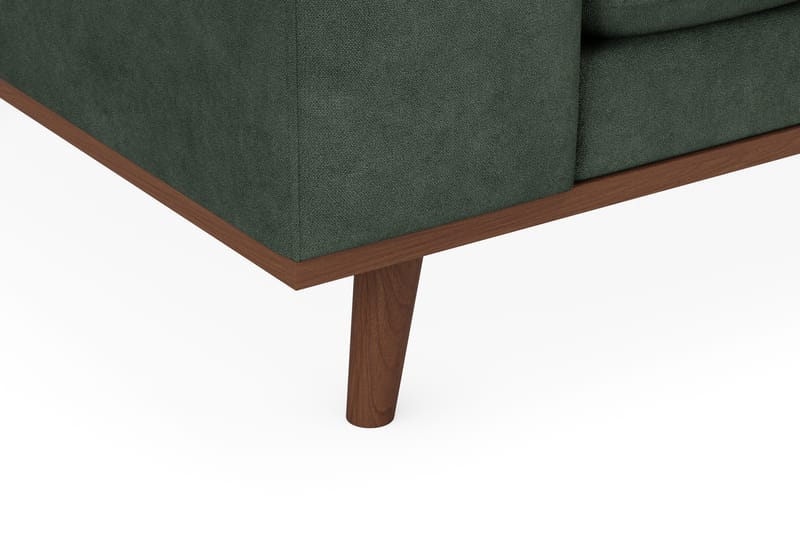 Copenhagen Premium 4-istuttava Oikeakätinen L-muotoinen Divaanisohva Kankaasta - Vihreä - Huonekalut - Sohva - Divaanisohva - 3 istuttava sohva divaanilla