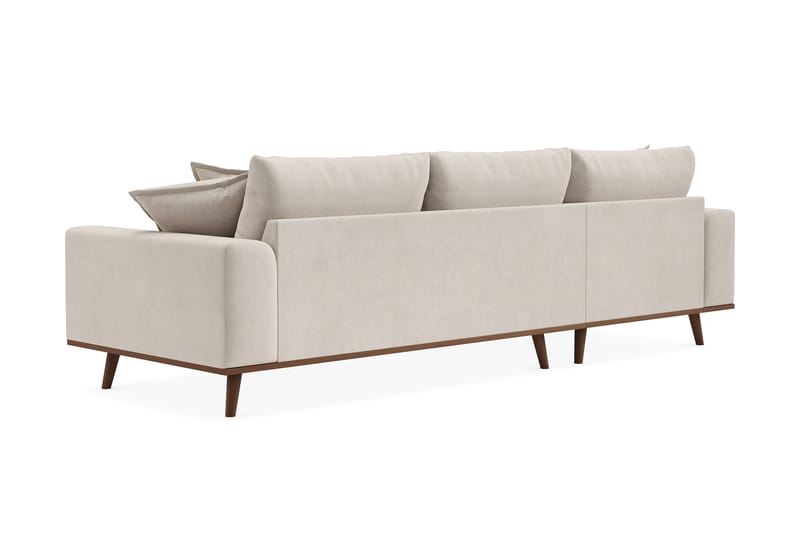Copenhagen Premium 4-istuttava Vasenkätinen L-muotoinen Divaanisohva Kankaasta - Beige - Huonekalut - Sohva - Divaanisohva - 3 istuttava sohva divaanilla