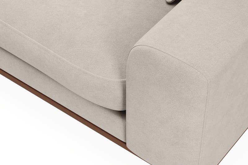 Copenhagen Premium 4-istuttava Vasenkätinen L-muotoinen Divaanisohva Kankaasta - Beige - Huonekalut - Sohva - Divaanisohva - 3 istuttava sohva divaanilla
