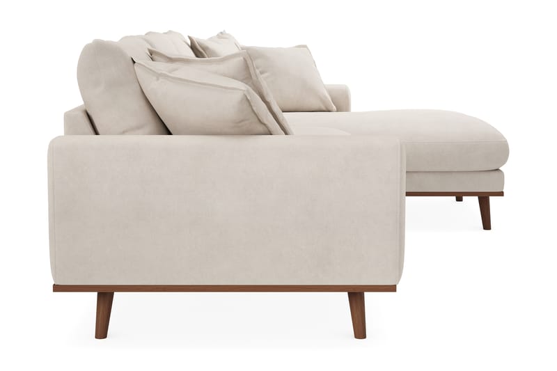 Copenhagen Premium 4-istuttava Oikeakätinen L-muotoinen Divaanisohva Kankaasta - Beige - Huonekalut - Sohva - Divaanisohva - 3 istuttava sohva divaanilla