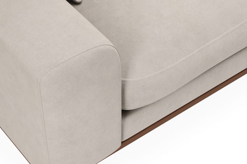 Copenhagen Premium 4-istuttava Oikeakätinen L-muotoinen Divaanisohva Kankaasta - Beige - Huonekalut - Sohva - Divaanisohva - 3 istuttava sohva divaanilla