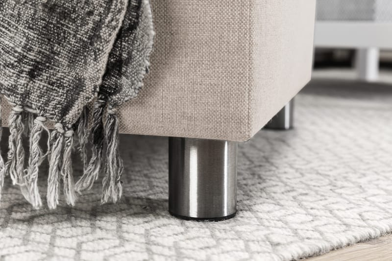 Crazy 3-istuttava Käännettävä L-muotoinen Divaanisohva Kankaalla - Beige - Huonekalut - Sohva - Divaanisohva - 3 istuttava sohva divaanilla