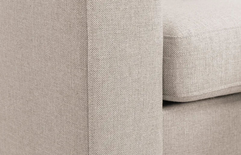 Crazy 3-istuttava Oikeakätinen L-muotoinen Divaanisohva Kankaalla - Beige - Huonekalut - Sohva - Divaanisohva - 3 istuttava sohva divaanilla