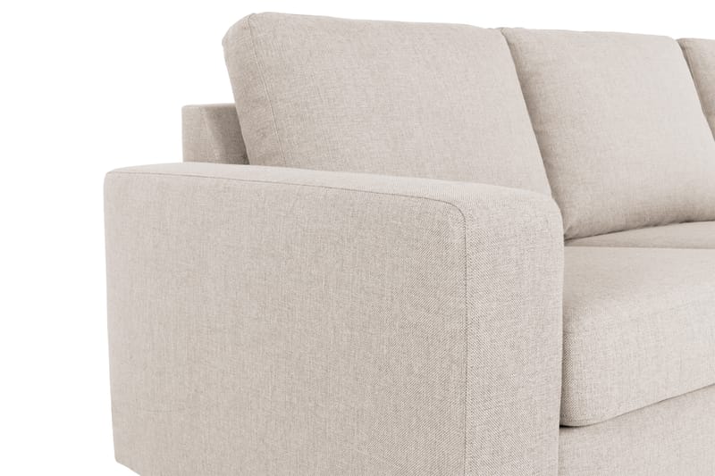 Crazy 3-istuttava Oikeakätinen L-muotoinen Divaanisohva Kankaalla - Beige - Huonekalut - Sohva - Divaanisohva