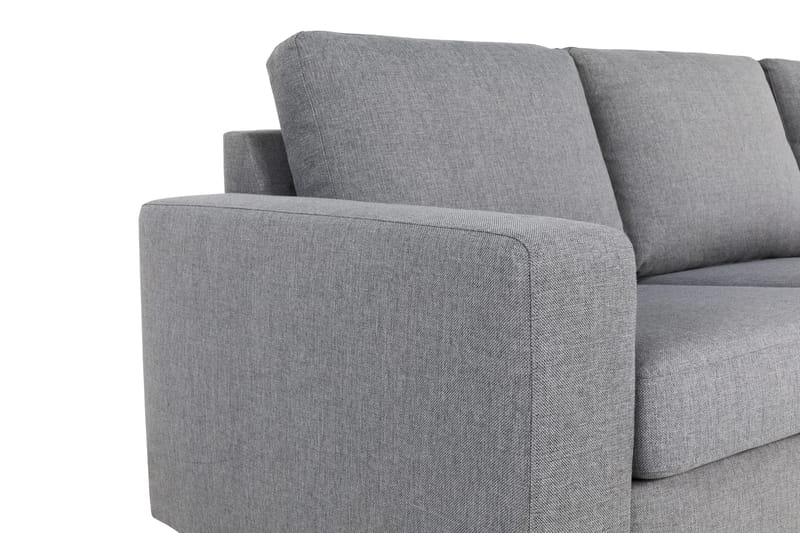 Crazy 3-istuttava Oikeakätinen L-muotoinen Divaanisohva Kankaalla - Harmaa - Huonekalut - Sohva - Divaanisohva - 2 istuttava sohva divaanilla