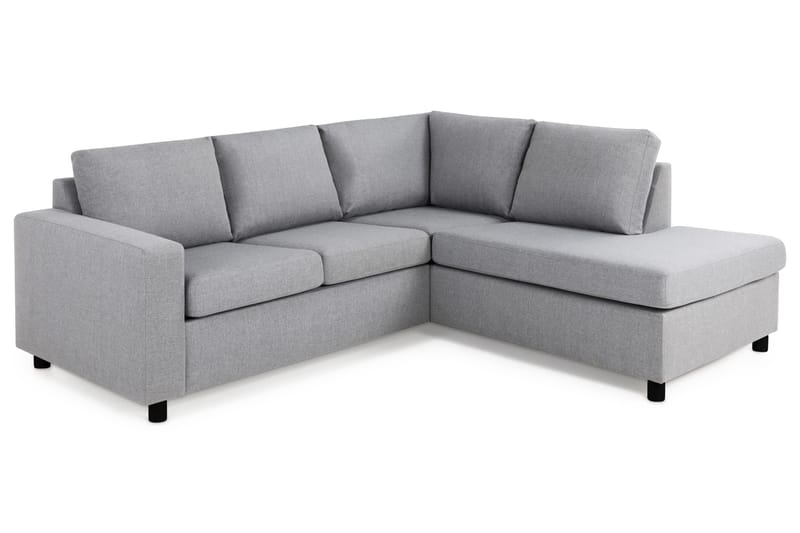 Crazy 3-istuttava Oikeakätinen L-muotoinen Divaanisohva Kankaalla - Harmaa - Huonekalut - Sohva - Divaanisohva - 2 istuttava sohva divaanilla