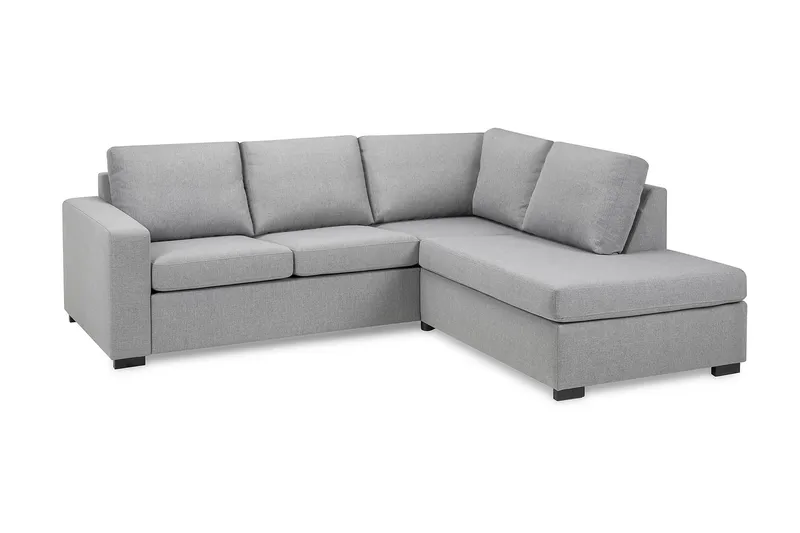 Crazy 3-istuttava Oikeakätinen L-muotoinen Divaanisohva Kankaalla - Harmaa - Huonekalut - Sohva - Divaanisohva - 2 istuttava sohva divaanilla