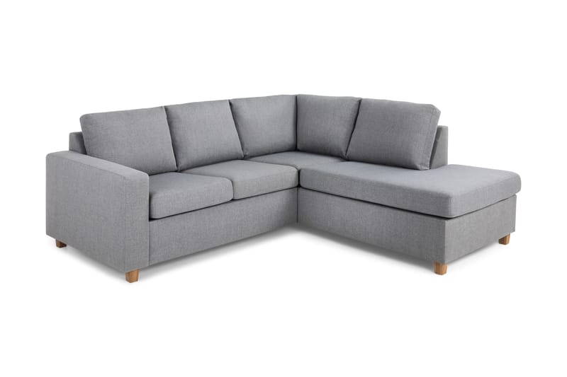 Crazy 3-istuttava Oikeakätinen L-muotoinen Divaanisohva Kankaalla - Harmaa - Huonekalut - Sohva - Divaanisohva - 2 istuttava sohva divaanilla