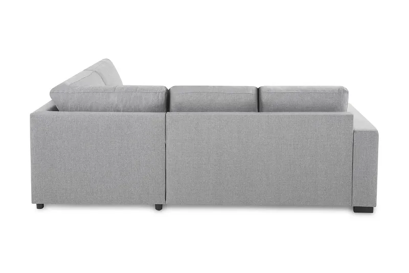 Crazy 3-istuttava Oikeakätinen L-muotoinen Divaanisohva Kankaalla - Harmaa - Huonekalut - Sohva - Divaanisohva - 2 istuttava sohva divaanilla