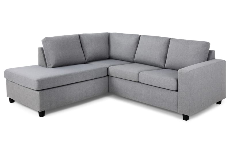 Crazy 3-istuttava Vasenkätinen L-muotoinen Divaanisohva Kankaalla - Harmaa - Huonekalut - Sohva - Divaanisohva - 2 istuttava sohva divaanilla