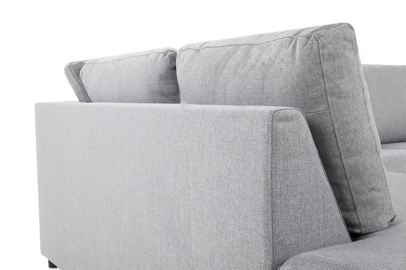 Crazy 3-istuttava Vasenkätinen L-muotoinen Divaanisohva Kankaalla - Harmaa - Huonekalut - Sohva - Divaanisohva - 2 istuttava sohva divaanilla