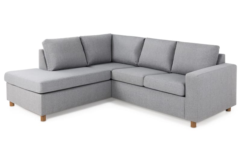 Crazy 3-istuttava Vasenkätinen L-muotoinen Divaanisohva Kankaalla - Harmaa - Huonekalut - Sohva - Divaanisohva - 2 istuttava sohva divaanilla