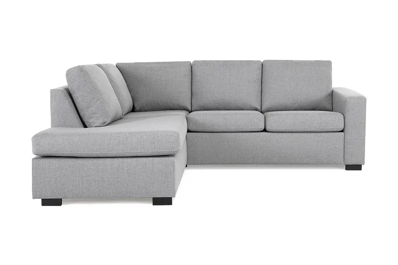 Crazy 3-istuttava Vasenkätinen L-muotoinen Divaanisohva Kankaalla - Harmaa - Huonekalut - Sohva - Divaanisohva - 2 istuttava sohva divaanilla