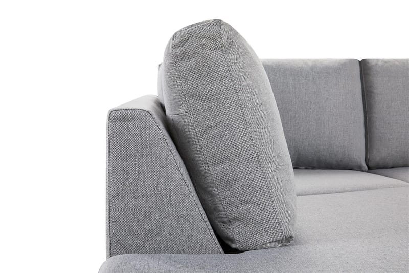Crazy 3-istuttava Vasenkätinen L-muotoinen Divaanisohva Kankaalla - Harmaa - Huonekalut - Sohva - Divaanisohva - 2 istuttava sohva divaanilla