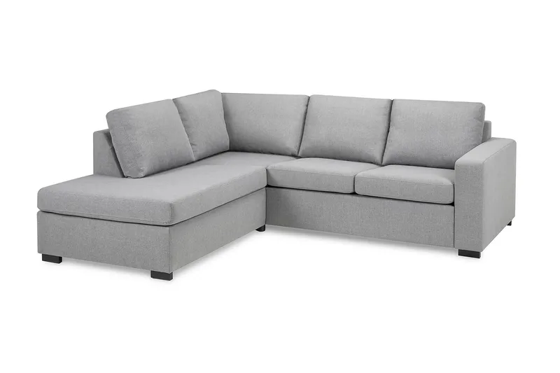 Crazy 3-istuttava Vasenkätinen L-muotoinen Divaanisohva Kankaalla - Harmaa - Huonekalut - Sohva - Divaanisohva - 2 istuttava sohva divaanilla