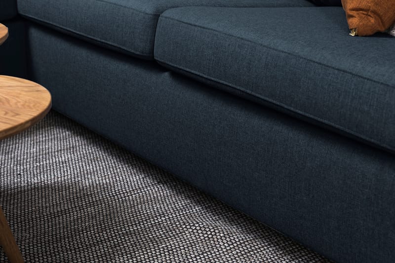 Crazy 3-istuttava Vasenkätinen L-muotoinen Divaanisohva Kankaalla - Sininen - Huonekalut - Sohva - Divaanisohva