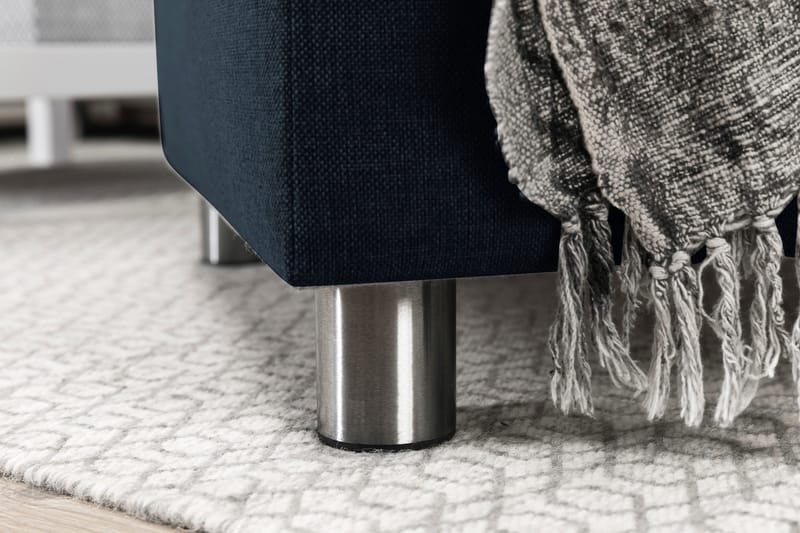 Crazy 3-istuttava Vasenkätinen L-muotoinen Divaanisohva Kankaalla - Sininen - Huonekalut - Sohva - Divaanisohva - 2 istuttava sohva divaanilla