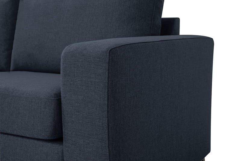 Crazy 3-istuttava Vasenkätinen L-muotoinen Divaanisohva Kankaalla - Sininen - Huonekalut - Sohva - Divaanisohva