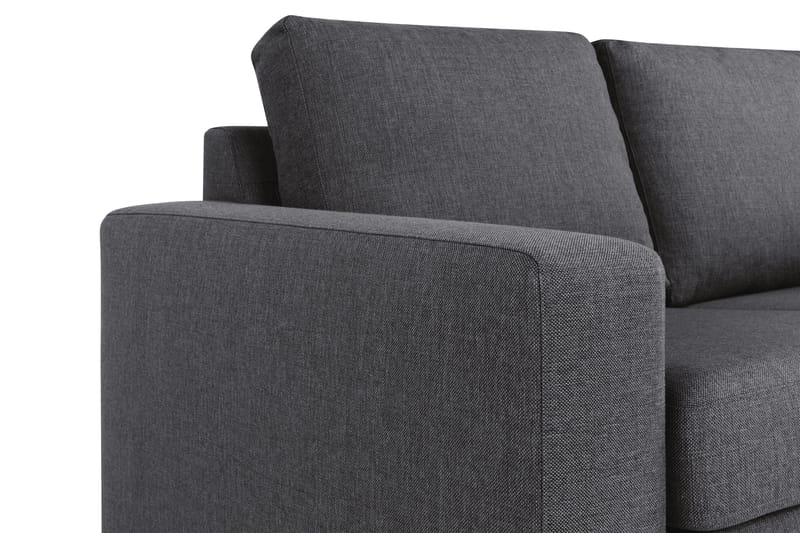 Crazy 4-istuttava Käännettävä L-muotoinen Divaanisohva Kankaalla - Tummanharmaa - Huonekalut - Sohva - Divaanisohva - 4 istuttava sohva divaanilla