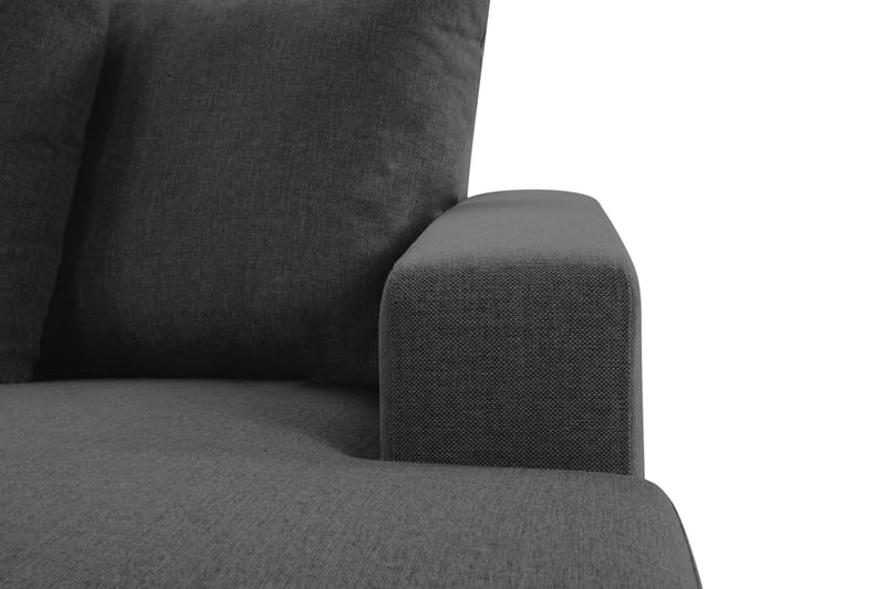 Crazy 4-istuttava Vasenkätinen U-muotoinen Large Sohva Divaanilla ja Schäslongilla Kankaalla sis. Kuorityynyt - Tummanharmaa - Huonekalut - Sohva - Divaanisohva