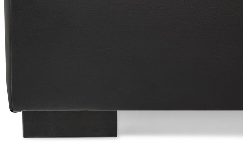 Crazy 5-istuttava Oikeakätinen U-muotoinen X-Large Sohva Divaanilla ja Divaanituolilla Keinonahkalla - Musta - Huonekalut - Sohva - U-Sohva