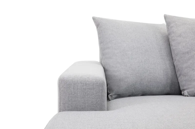 Crazy 5-istuttava Oikeakätinen U-muotoinen X-Large Sohva Divaanilla ja Schäslongilla Kankaalla sis. Kuorityynyt - Harmaa - Huonekalut - Sohva - Divaanisohva