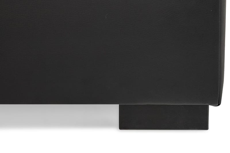 Crazy 5-istuttava Vasenkätinen U-muotoinen Sohva Divaanilla ja Divaanituolilla Keinonahkalla - Musta - Huonekalut - Sohva - U-Sohva