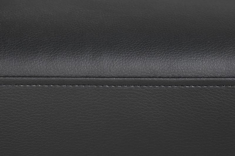 Crazy 5-istuttava Vasenkätinen U-muotoinen Sohva Divaanilla ja Divaanituolilla Keinonahkalla - Musta - Huonekalut - Sohva - U-Sohva