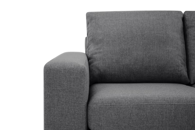 Crazy Limited Edition 4-istuttava Oikeakätinen L-muotoinen Schäslongsohva Kankaalla - Tummanharmaa - Huonekalut - Sohva - Divaanisohva