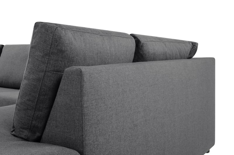 Crazy Limited Edition 4-istuttava Oikeakätinen L-muotoinen Schäslongsohva Kankaalla - Tummanharmaa - Huonekalut - Sohva - Divaanisohva