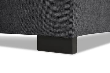 Crazy Limited Edition 4-istuttava Vasenkätinen L-muotoinen Schäslongsohva Kankaalla - Tummanharmaa - Huonekalut - Sohva - Divaanisohva