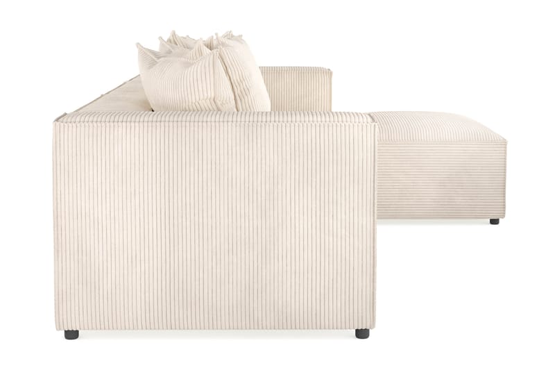 Cubo 4-istuttava Käännettävä L-muotoinen Syvä Modulaarisohva Divaanilla Manchester-kankaalla - Beige - Huonekalut - Sohva - Divaanisohva - 3 istuttava sohva divaanilla