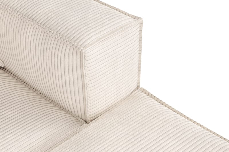 Cubo 4-istuttava Käännettävä L-muotoinen Syvä Modulaarisohva Divaanilla Manchester-kankaalla - Beige - Huonekalut - Sohva - Divaanisohva - 3 istuttava sohva divaanilla