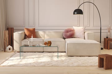 Cubo 4-istuttava L-muotoinen Syvä Modulaarisohva Divaanilla Manchester-kankaalla - Beige - Huonekalut - Sohva - Divaanisohva