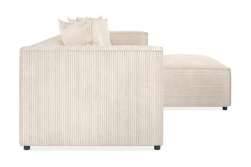 Cubo 4-istuttava L-muotoinen Syvä Modulaarisohva Divaanilla Manchester-kankaalla - Beige - Huonekalut - Sohva - Divaanisohva