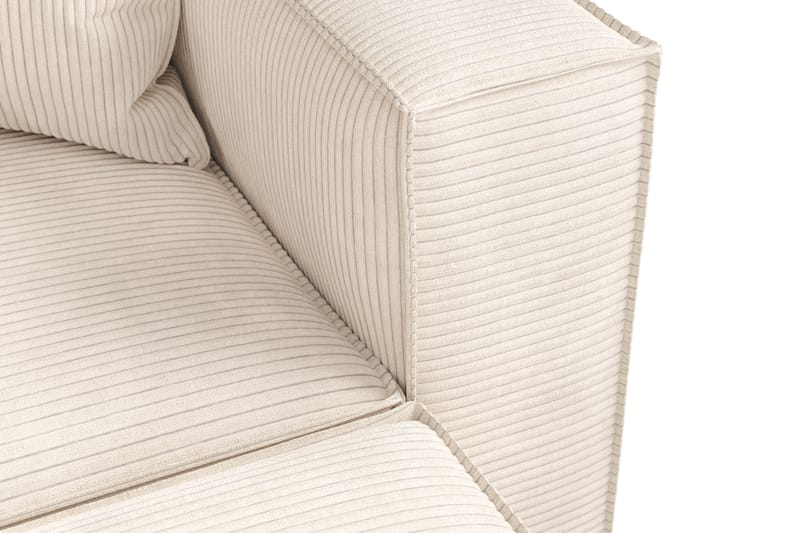 Cubo 4-istuttava L-muotoinen Syvä Modulaarisohva Divaanilla Manchester-kankaalla - Beige - Huonekalut - Sohva - Divaanisohva