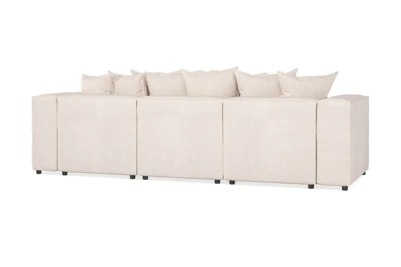 Cubo 4-istuttava Syvä Modulaarisohva Divaanilla Kankaalla - Beige - Huonekalut - Sohva - Divaanisohva - 3 istuttava sohva divaanilla
